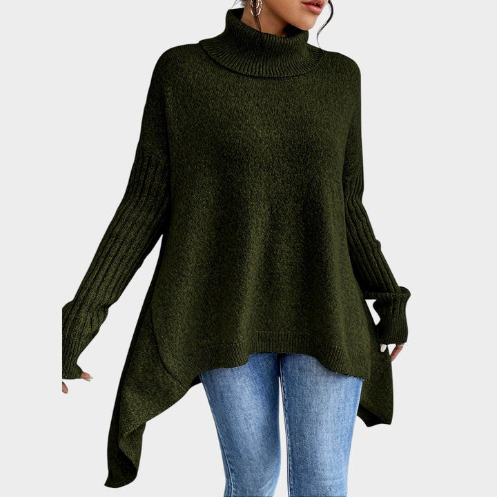 Turtleneck Loose Fit Knit Soft Sweater