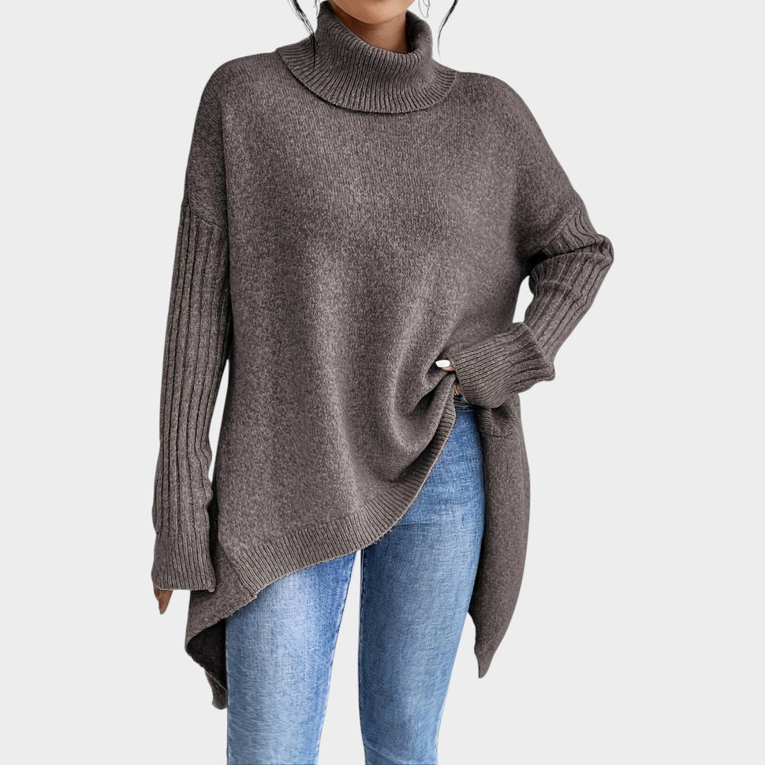 Turtleneck Loose Fit Knit Soft Sweater