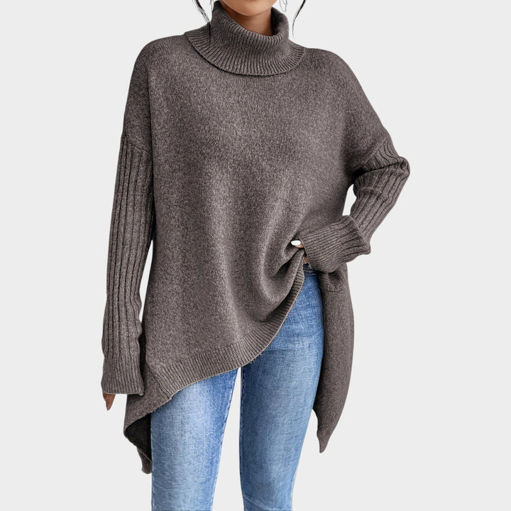 Turtleneck Loose Fit Knit Soft Sweater