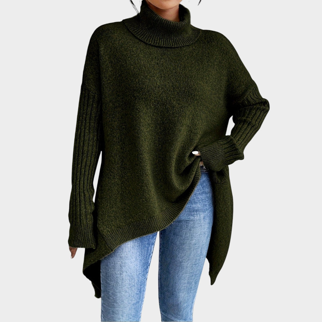 Turtleneck Loose Fit Knit Soft Sweater