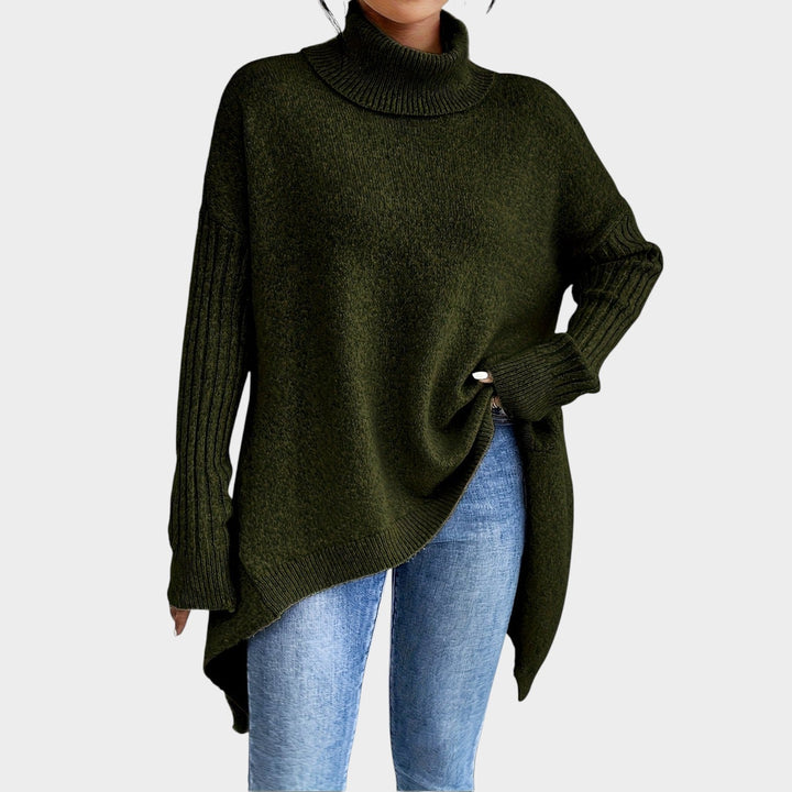 Turtleneck Loose Fit Knit Soft Sweater