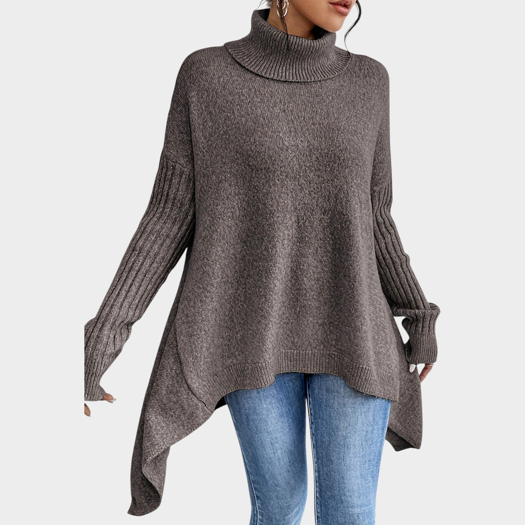 Turtleneck Loose Fit Knit Soft Sweater