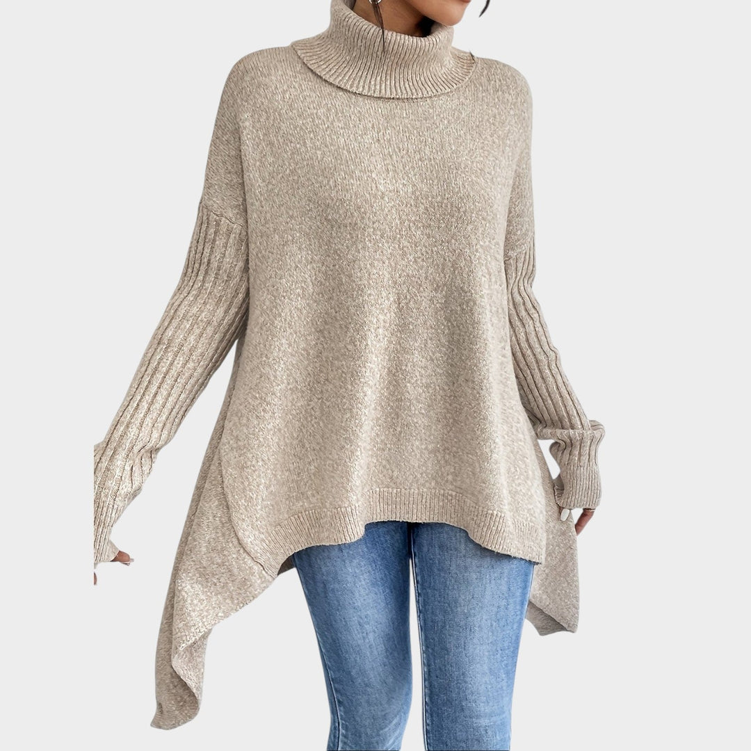 Turtleneck Loose Fit Knit Soft Sweater