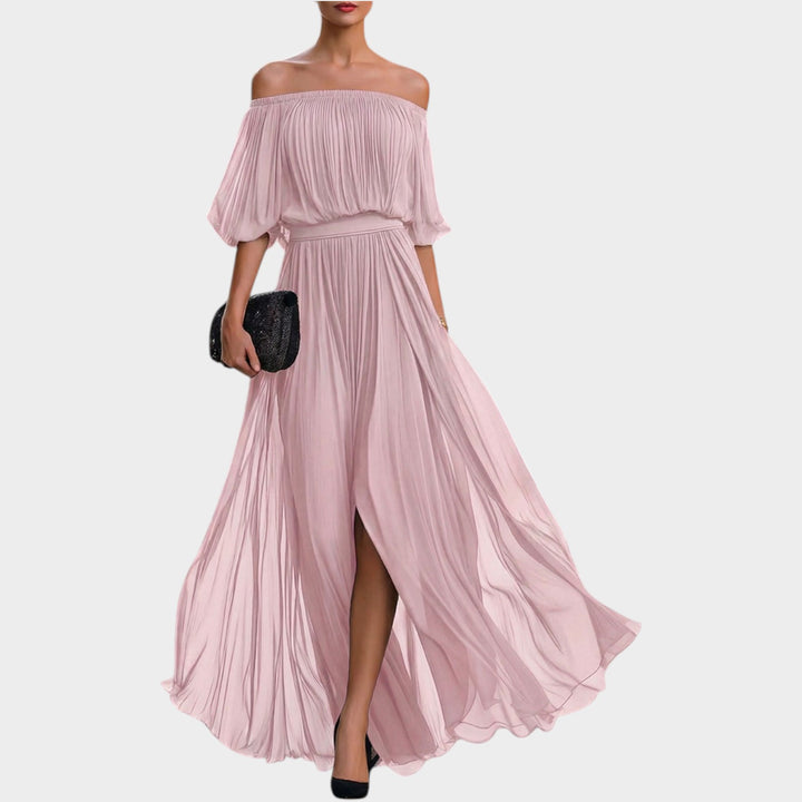 Off-Shoulder Flow Maxi Dress