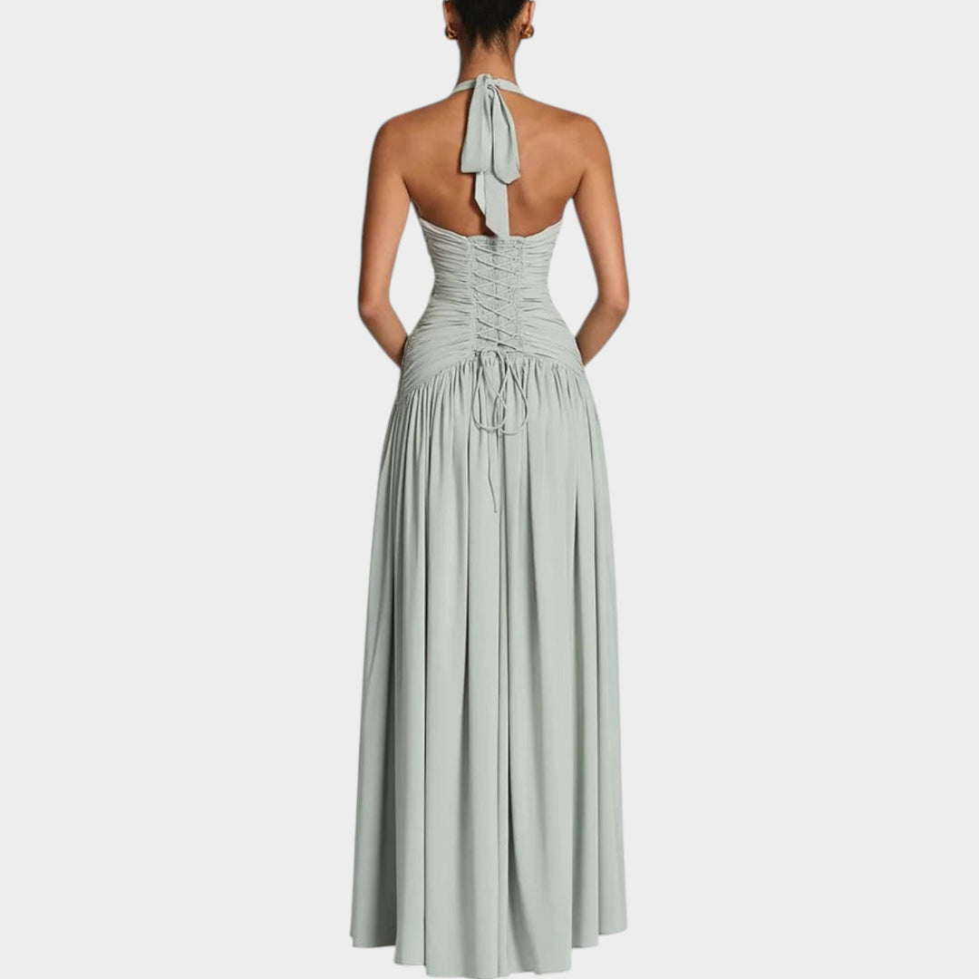 Halter Neck Maxi Dress