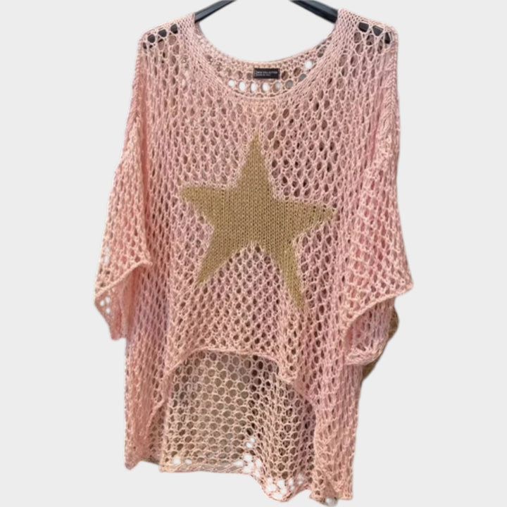 Crochet Star Knit Top