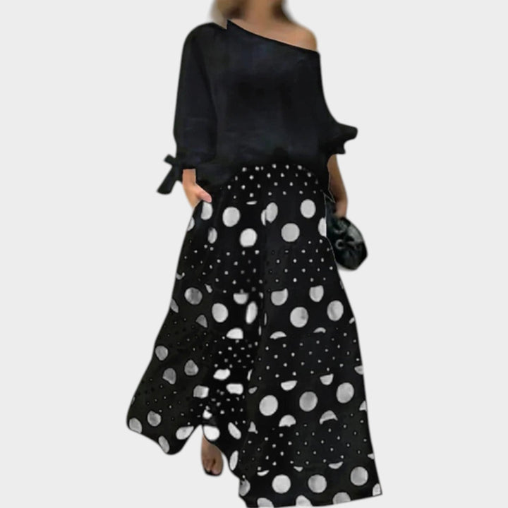 Playful Polka Dot Two-Piece Set