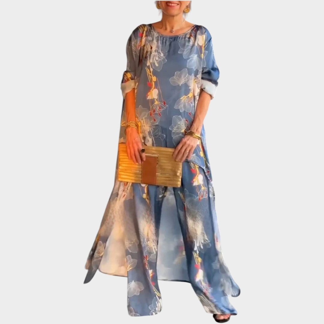 Elegant Floral High-Low Set