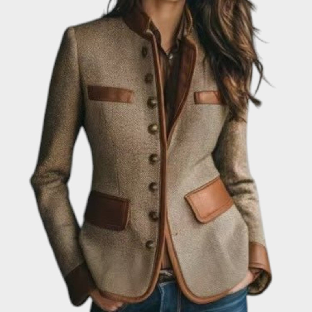 Women's Tailored Tweed Blazer