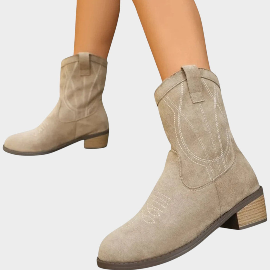 Block Heel Cowboy Boots