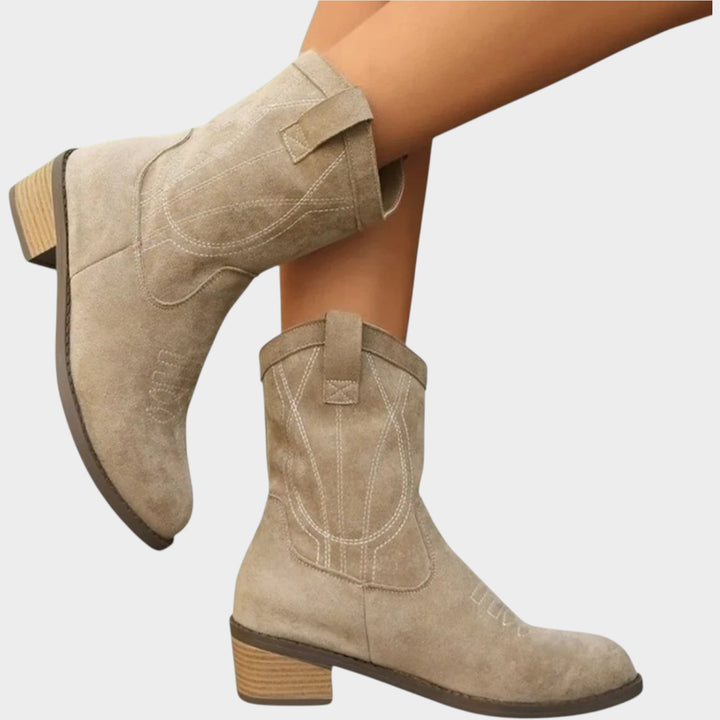 Block Heel Cowboy Boots