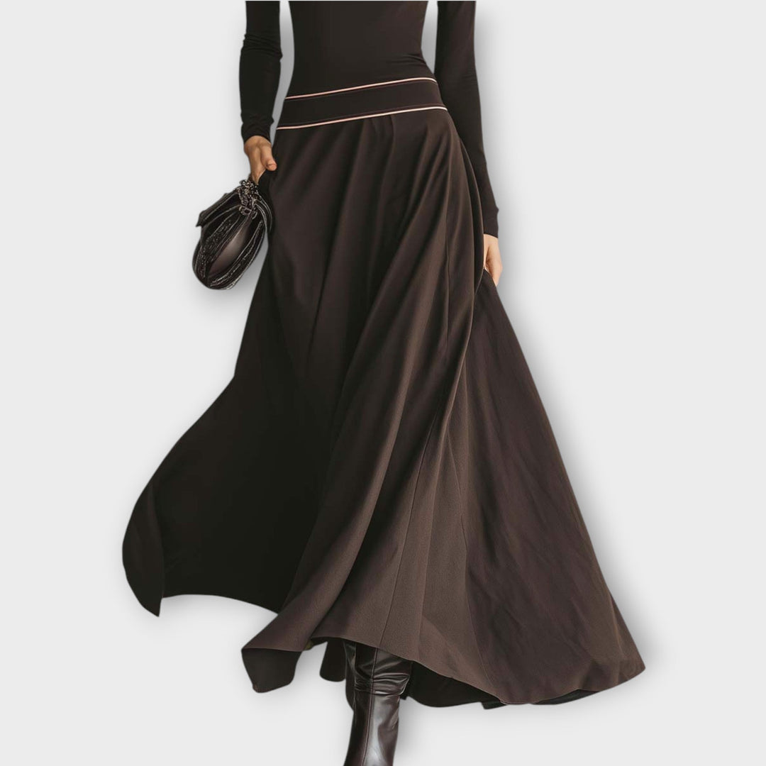 Elegant Turtleneck Maxi Dress