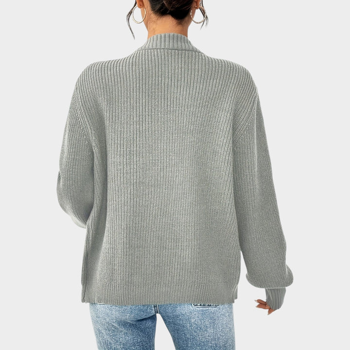 Women's Knit Cardigan V Neck Button Front Effortless Style