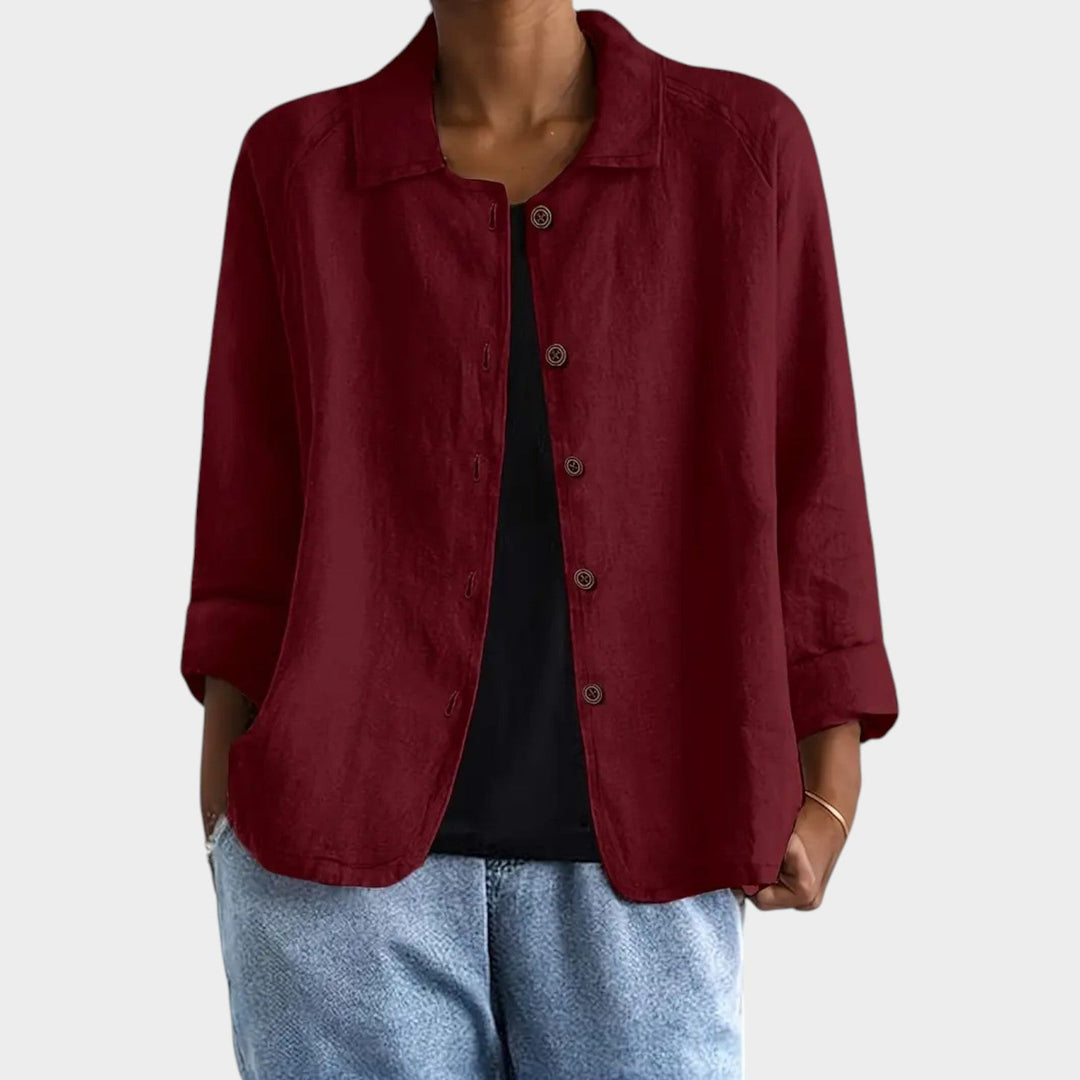 Women's Breathable Linen Blend Cardigan