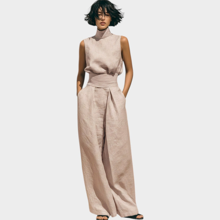 High-Neck Two-Piece Set