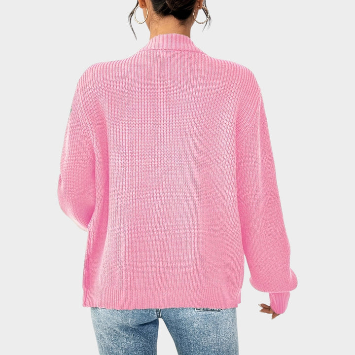 Women's Knit Cardigan V Neck Button Front Effortless Style