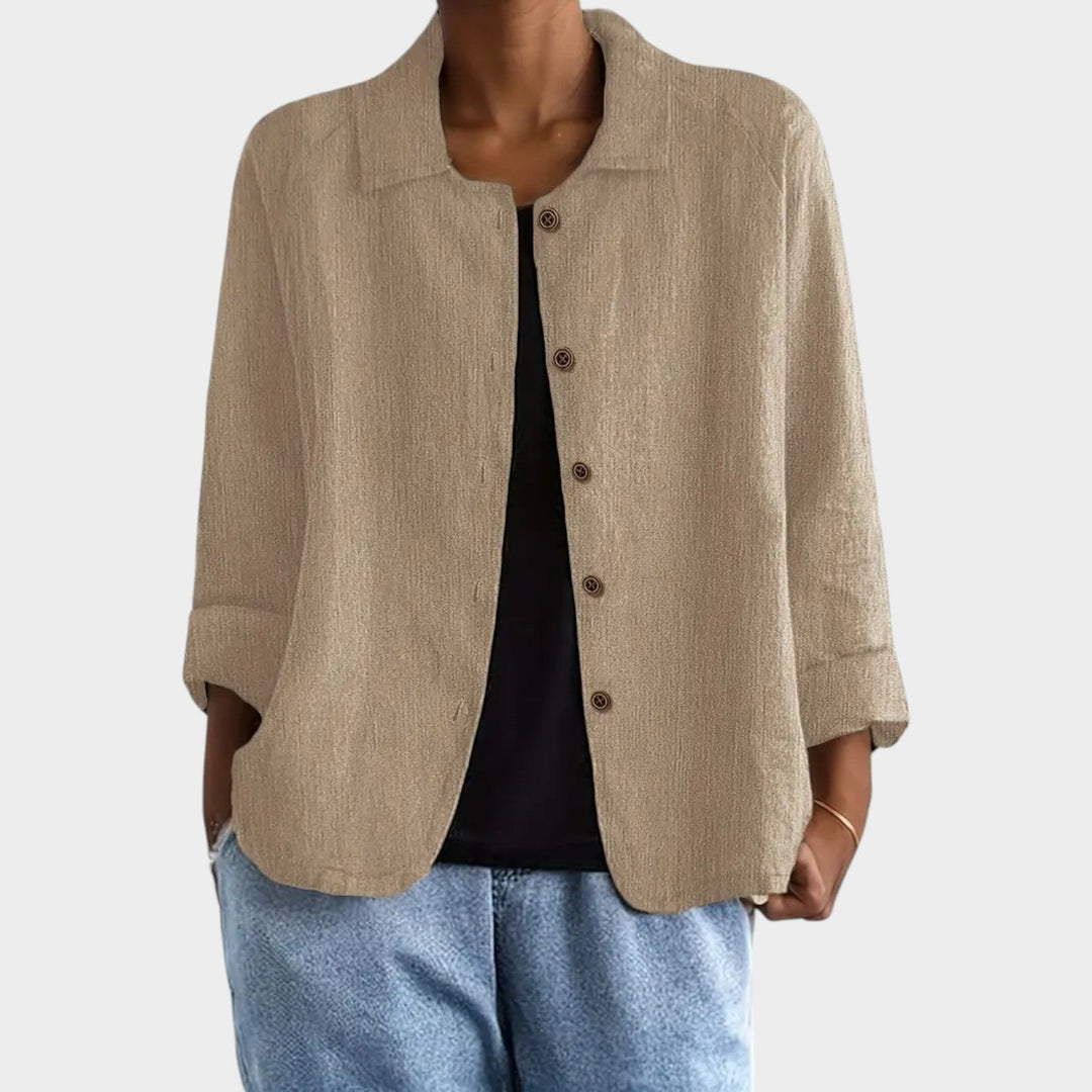 Women's Breathable Linen Blend Cardigan