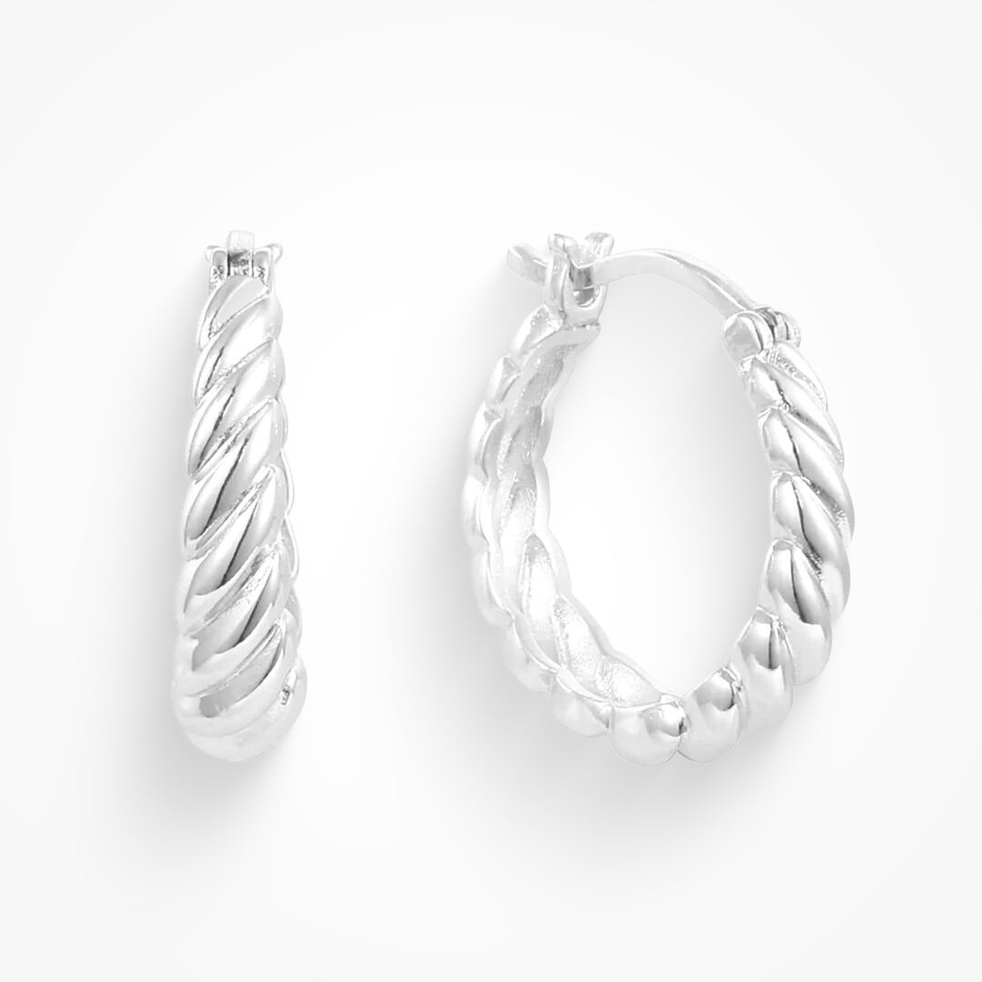 Twist Style Hoop Earrings