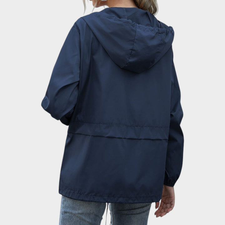 Women’s Waterproof Jacket Hooded Adjustable Drawstring