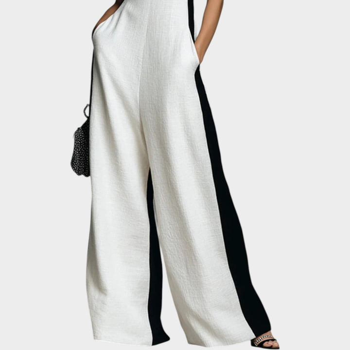 Elegant Deep V Sleeveless Jumpsuit