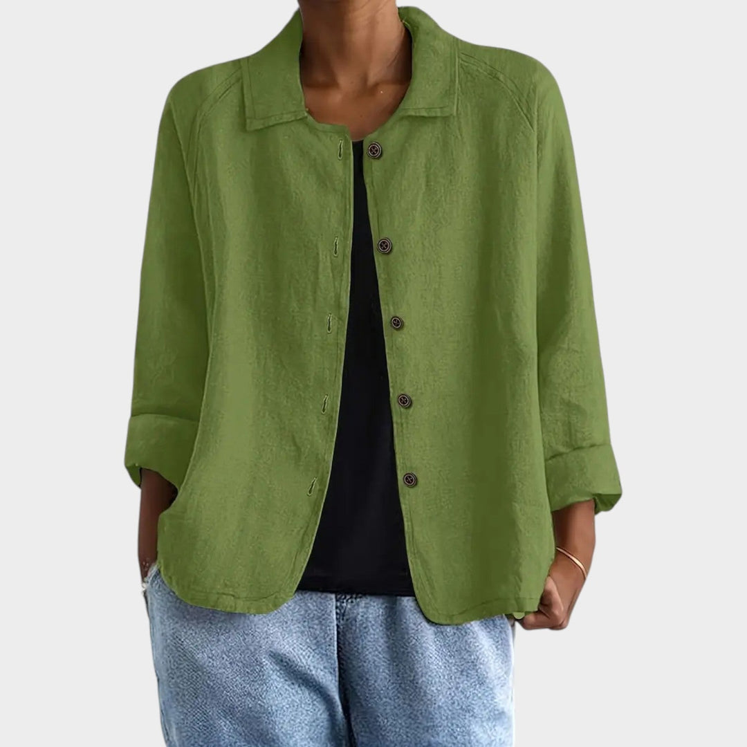Women's Breathable Linen Blend Cardigan