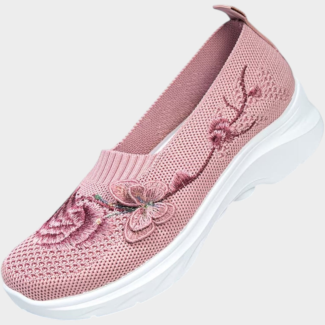 Floral Comfort Slip-On Sneakers