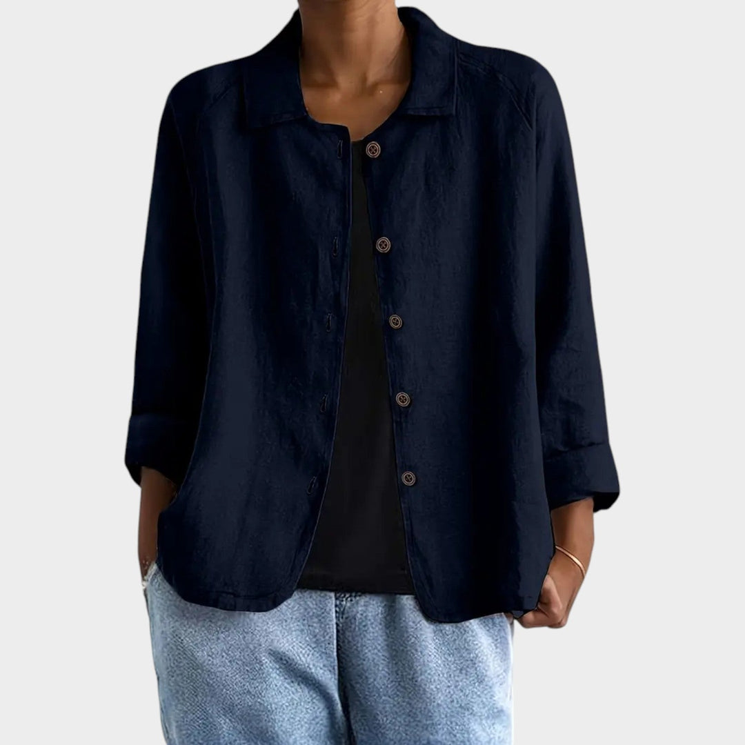 Women's Breathable Linen Blend Cardigan