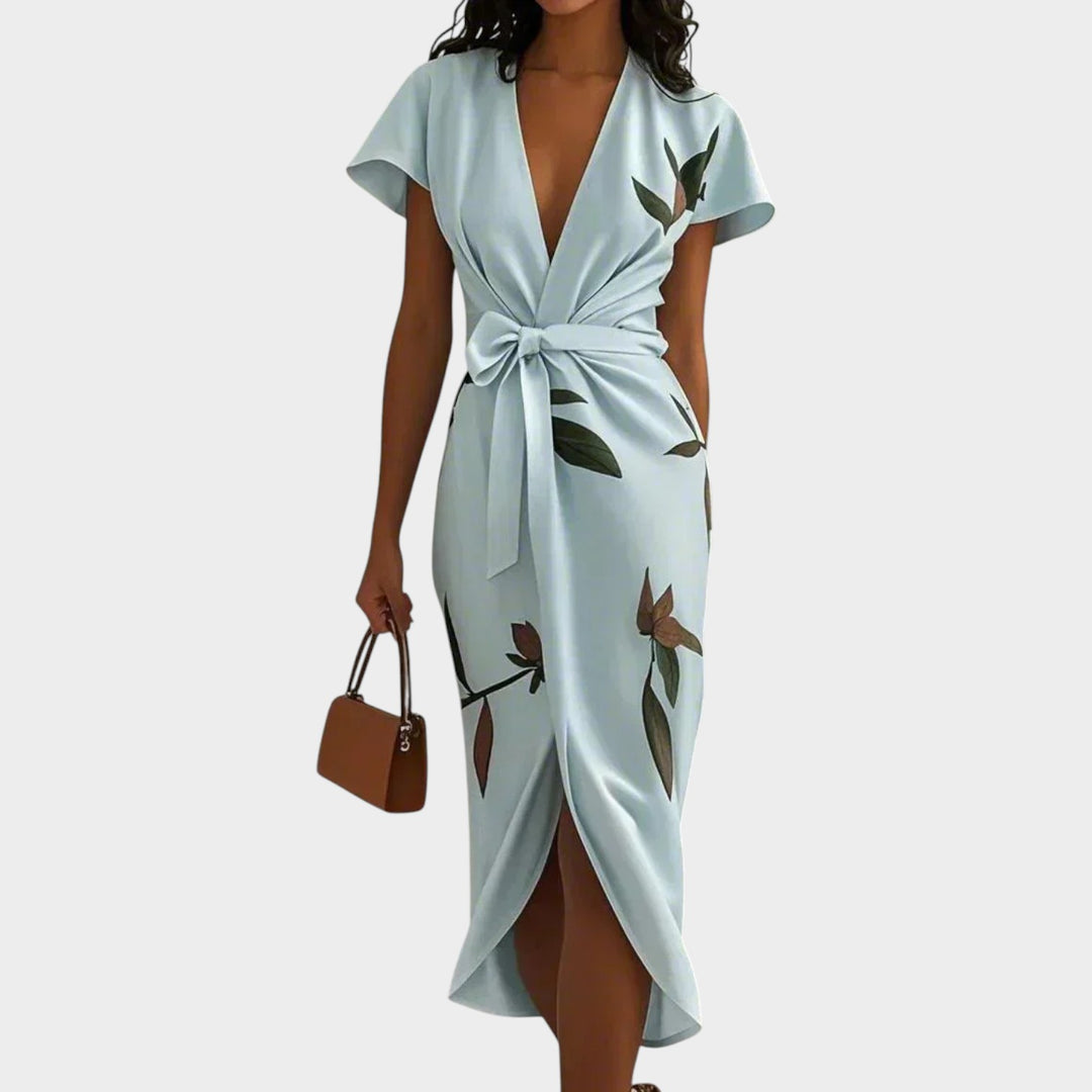 Effortless Wrap Midi Dress
