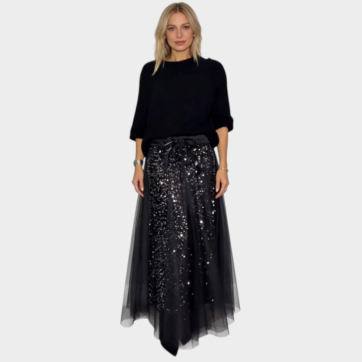 Women’s Sequin Top & Maxi Skirt Matching Set