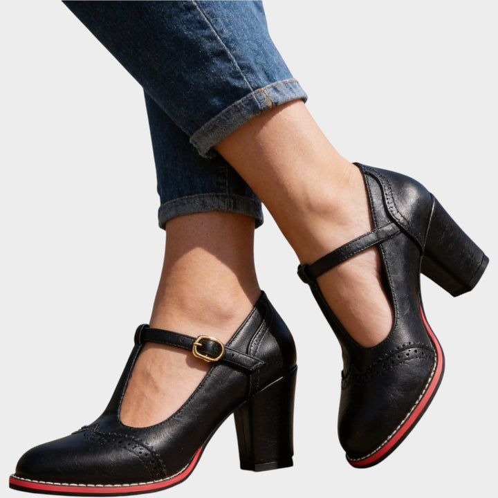 Classic Block Mary Jane Heels