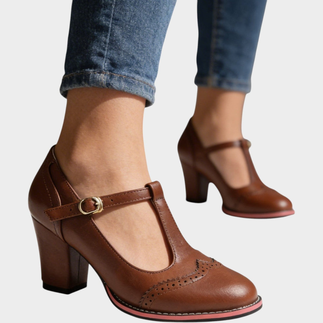 Classic Block Mary Jane Heels