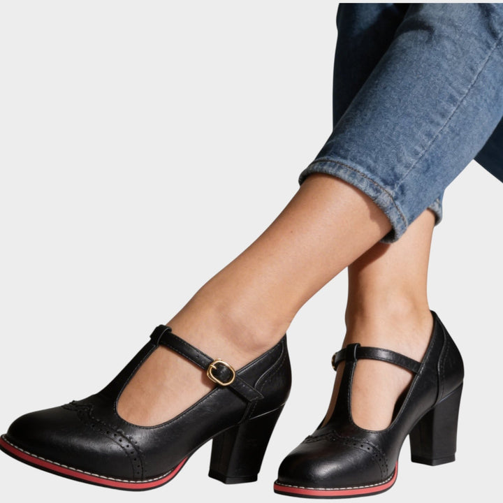 Classic Block Mary Jane Heels