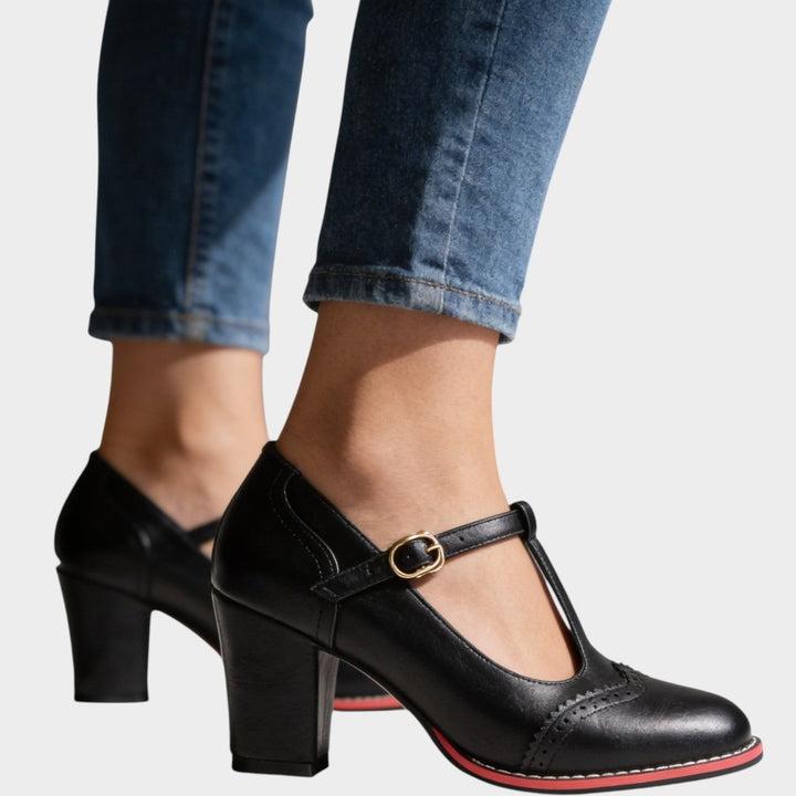 Classic Block Mary Jane Heels