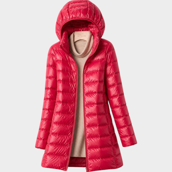 Women’s Long Puffer Coat Lightweight Insulated