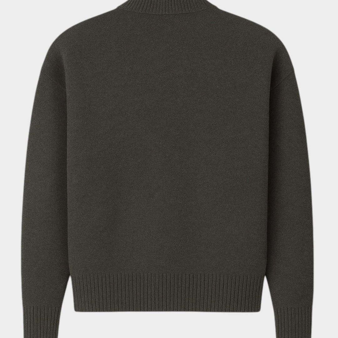 Women's Heart Embroidered Knit Sweater