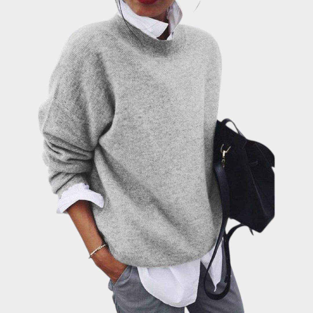 Women's Classic Crew Neck Knit Sweater