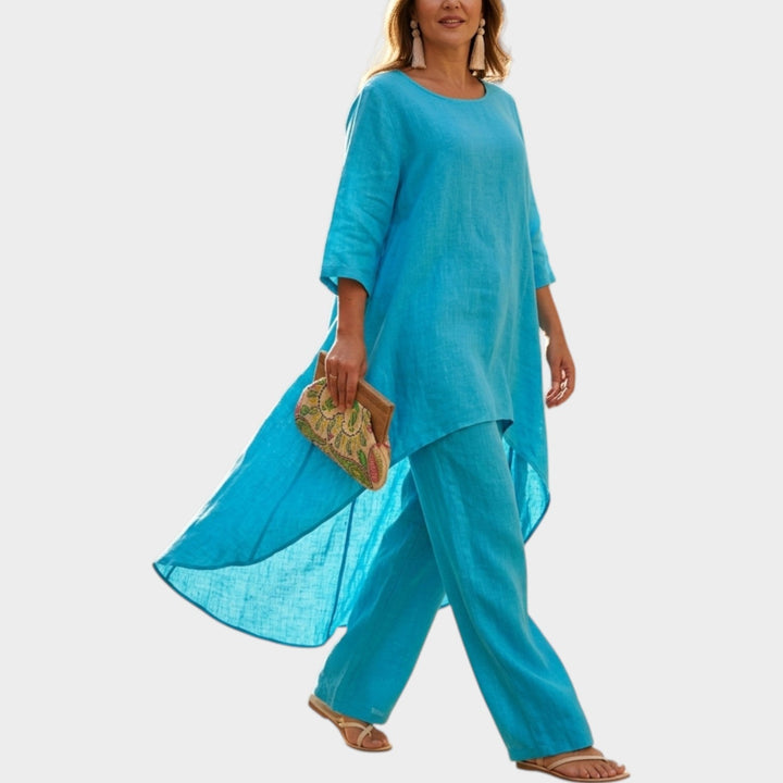 Flowy Linen High-Low Set