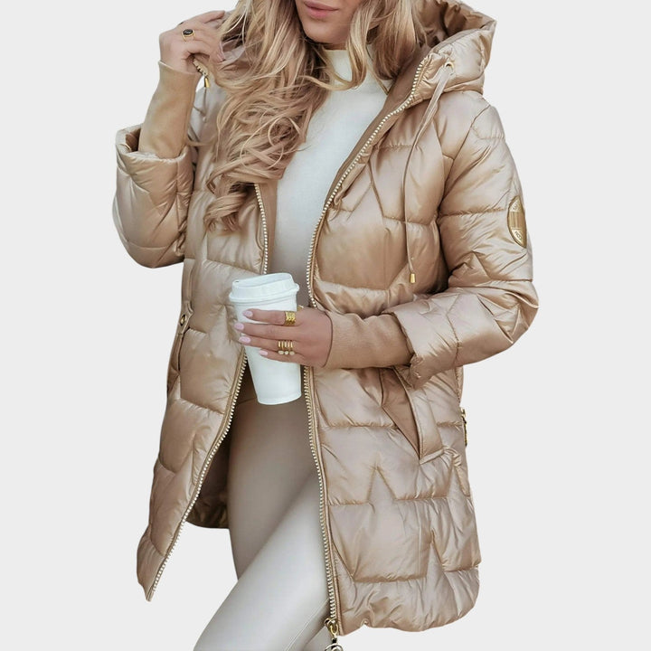 Women's Puffer Jacket Hooded Puffer Design
