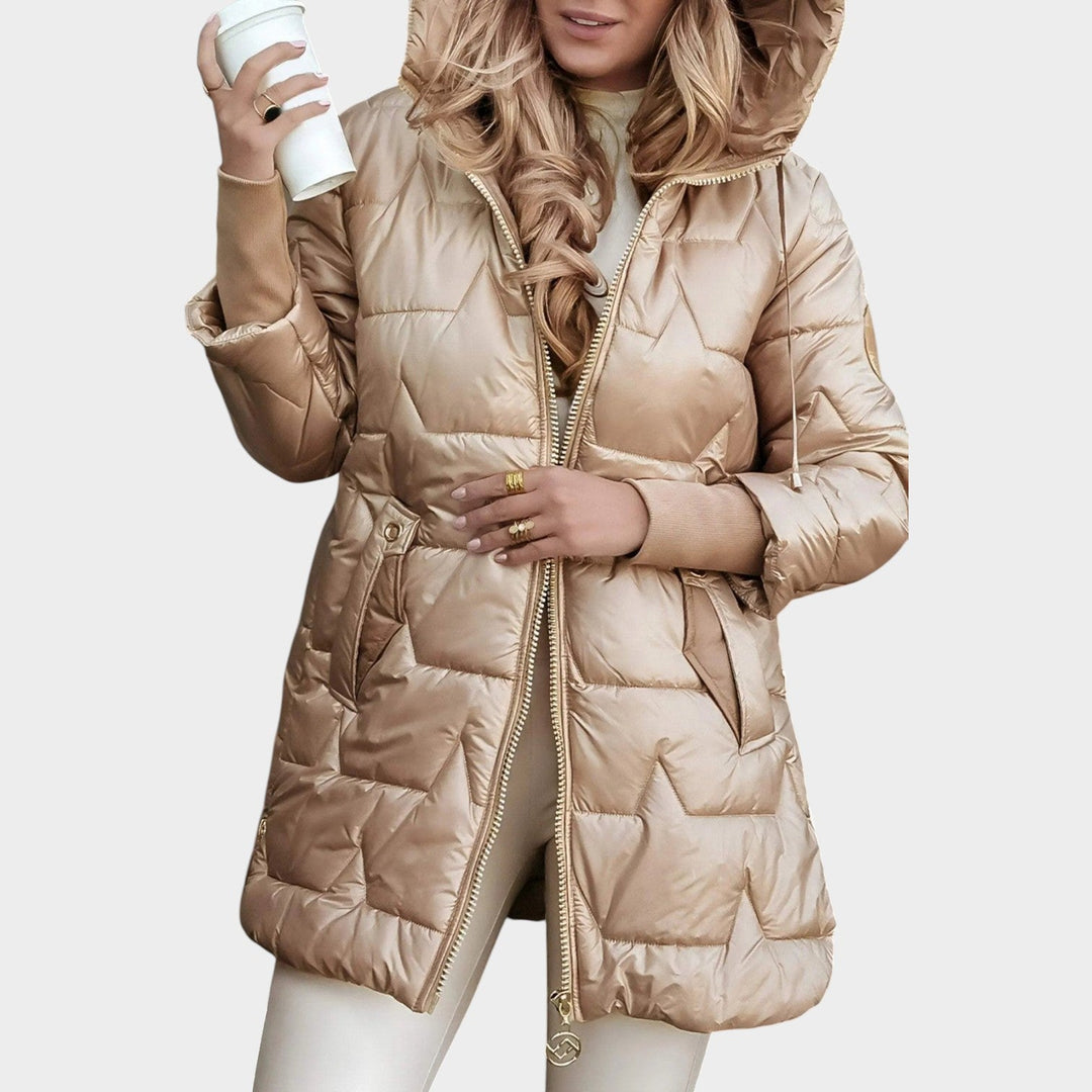 Women's Puffer Jacket Hooded Puffer Design