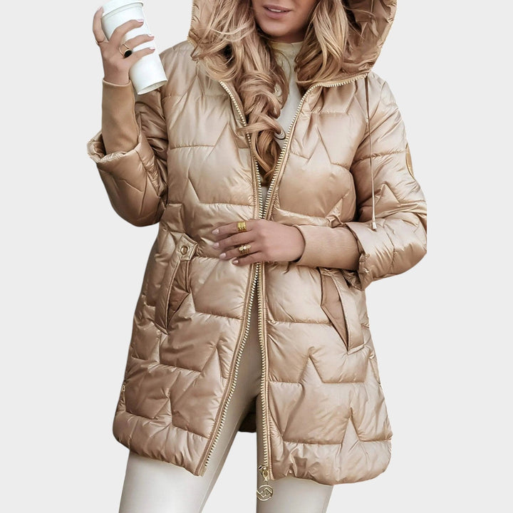 Women's Puffer Jacket Hooded Puffer Design