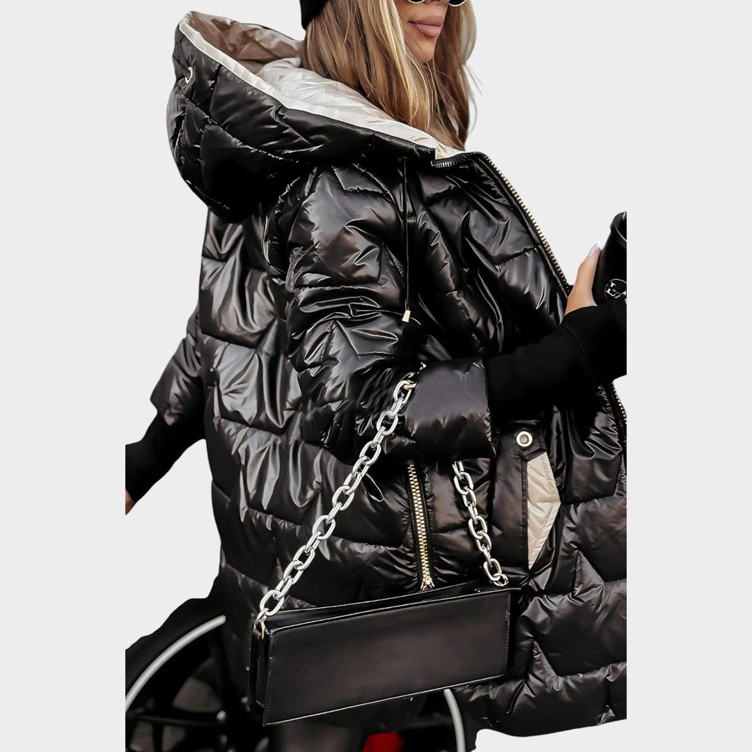 Women's Puffer Jacket Hooded Puffer Design