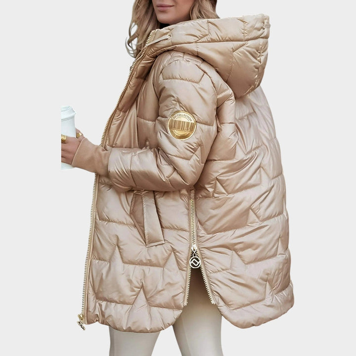 Women's Puffer Jacket Hooded Puffer Design