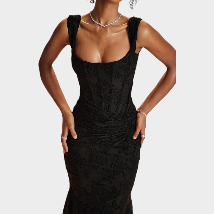 Elegant Sculpted Midi Dress