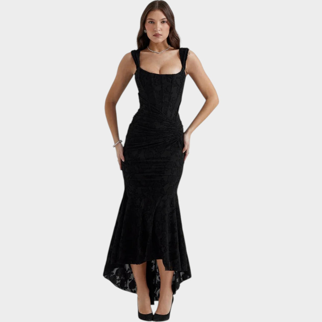 Elegant Sculpted Midi Dress