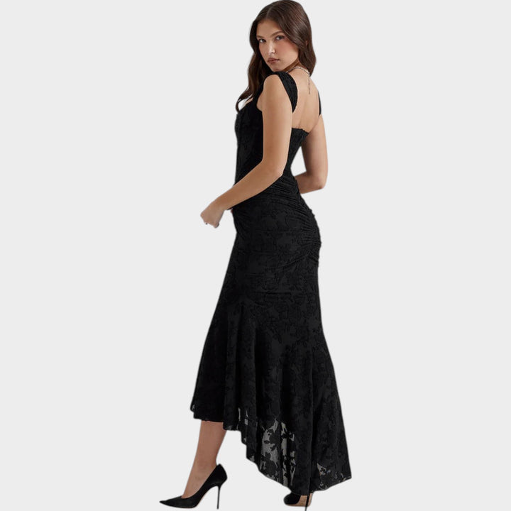 Elegant Sculpted Midi Dress