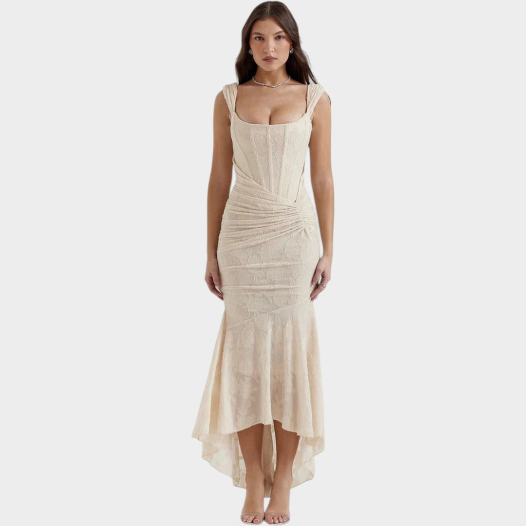 Elegant Sculpted Midi Dress