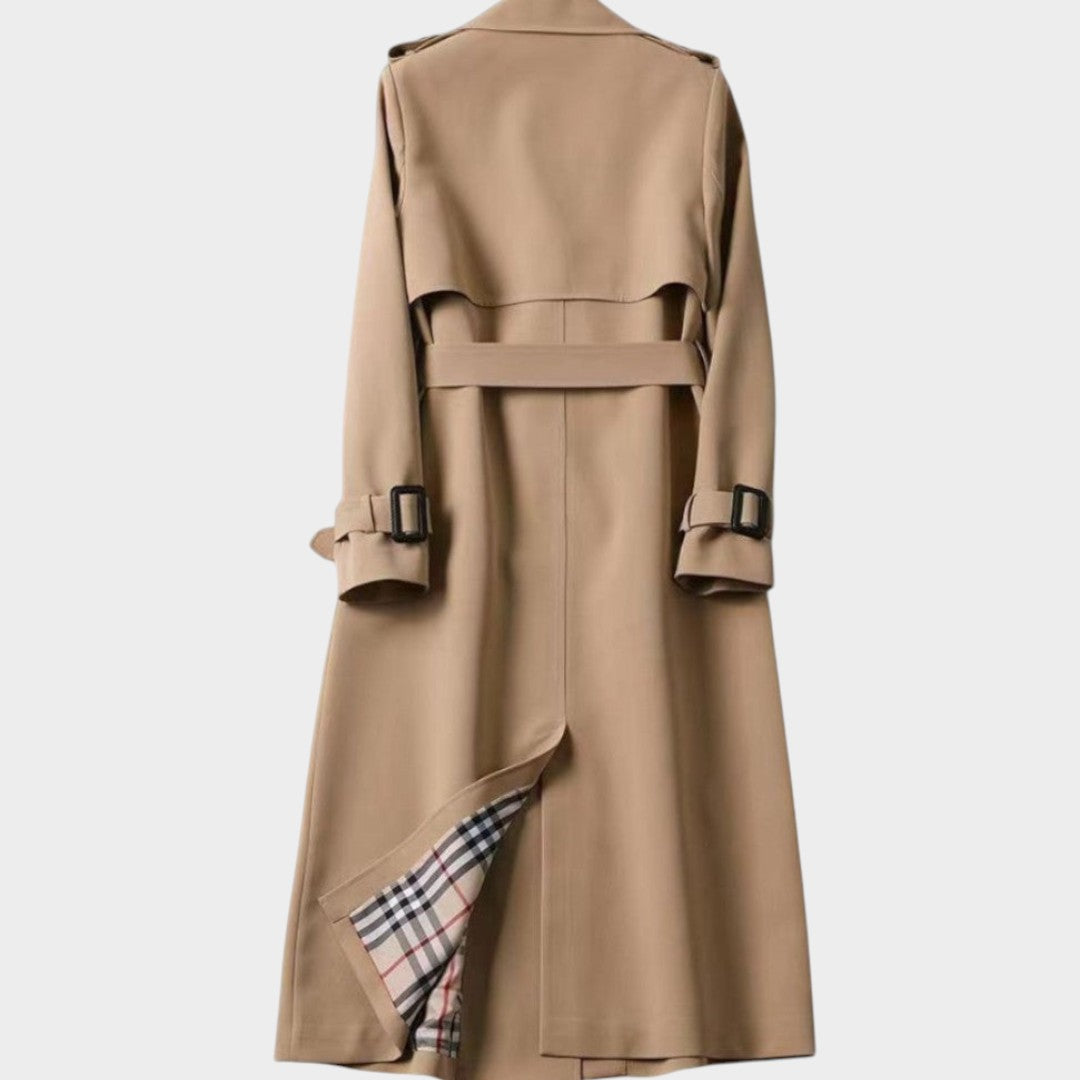Women's Trench Coat Belted Double-Breasted