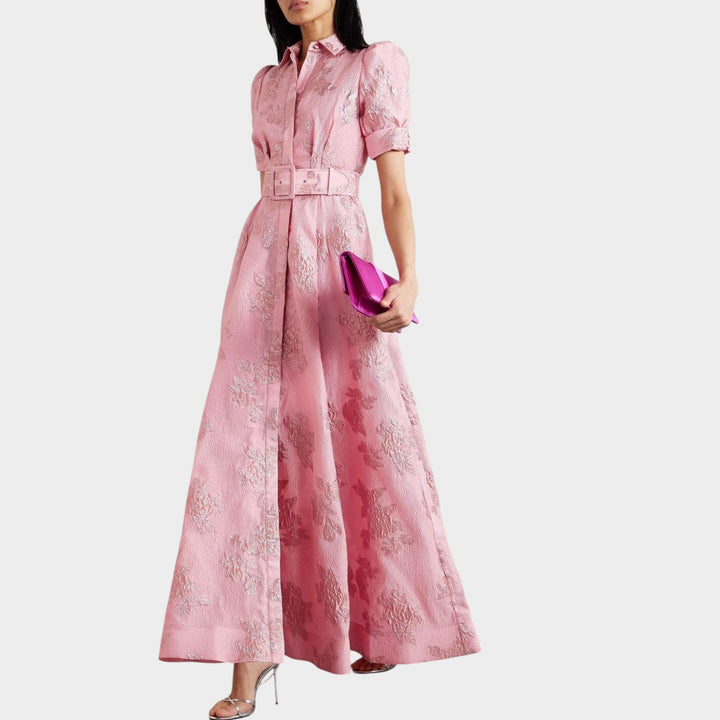 Elegant Belted Maxi Dress