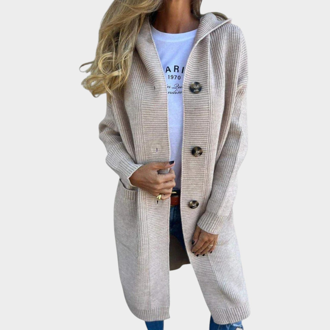 Women's Relaxed Open Neck Knit Cardigan