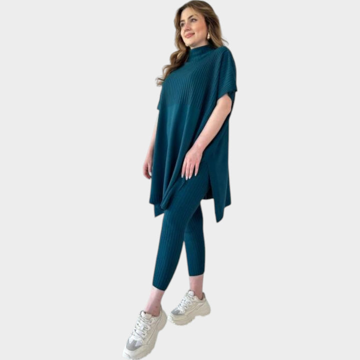 Ribbed Lounge Tunic Set